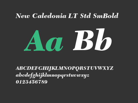 New Caledonia LT Std SmBold