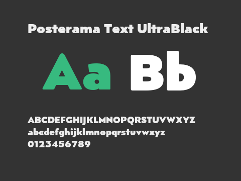 Posterama Text UltraBlack