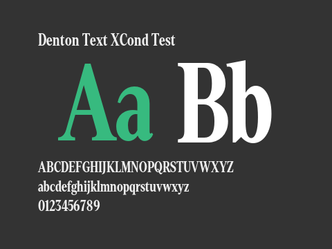 Denton Text XCond Test