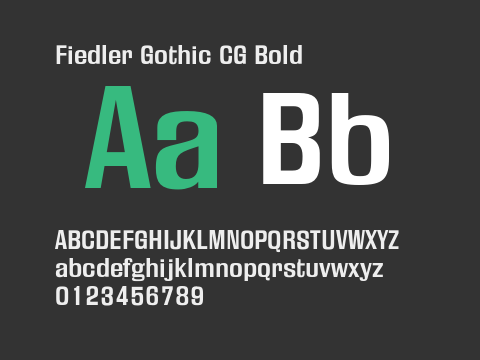 Fiedler Gothic CG Bold