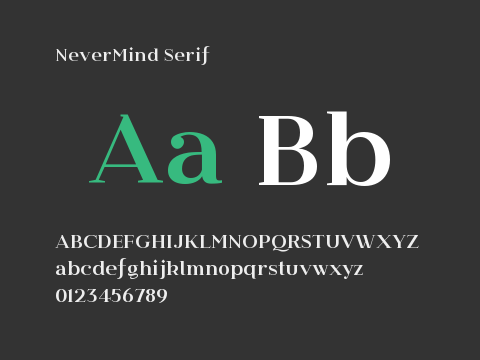 NeverMind Serif