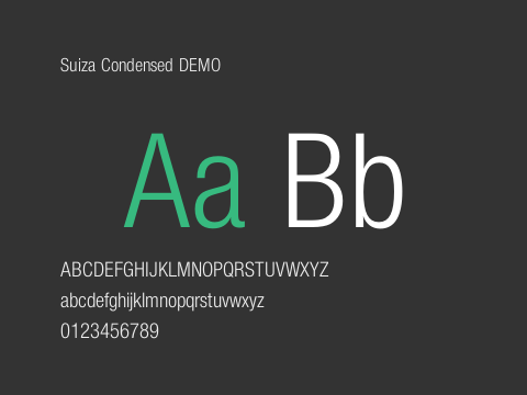 Suiza Condensed DEMO