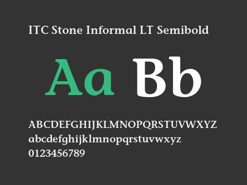 ITC Stone Informal LT Semibold