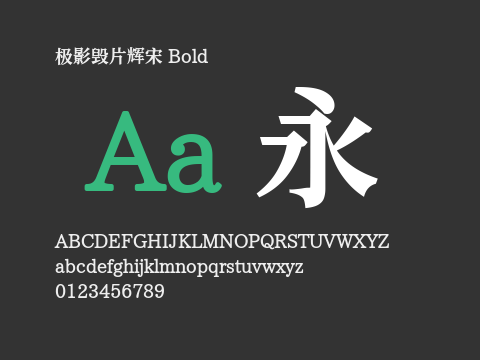 极影毁片辉宋 Bold