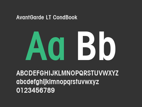 AvantGarde LT CondBook