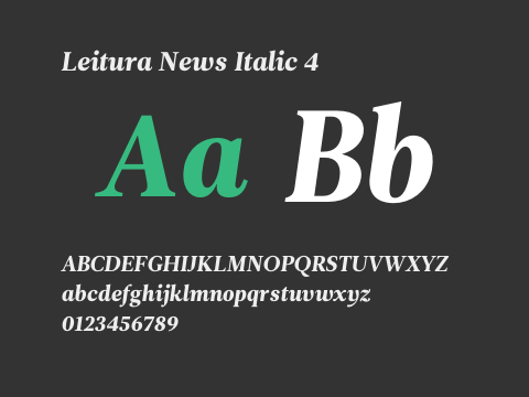 Leitura News Italic 4