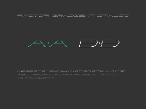 Factor Gradient Italic