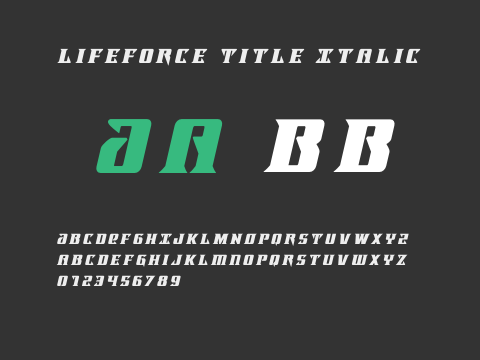 Lifeforce Title Italic