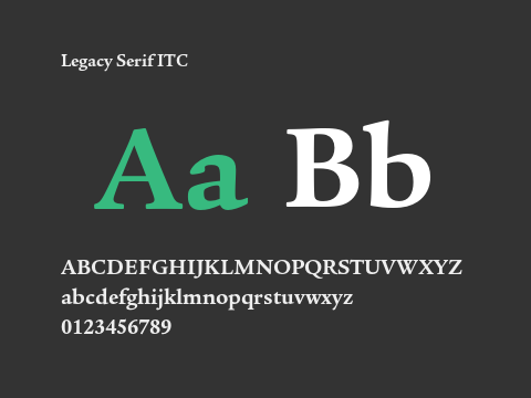 Legacy Serif ITC