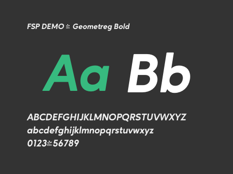 FSP DEMO - Geometreg Bold