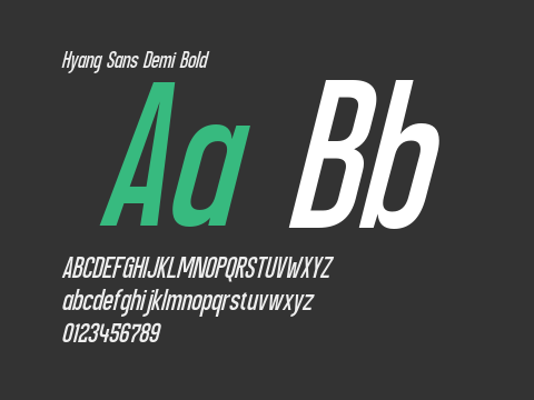 Hyang Sans Demi Bold