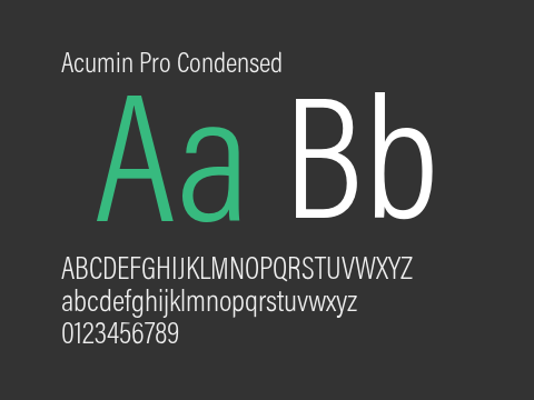 Acumin Pro Condensed