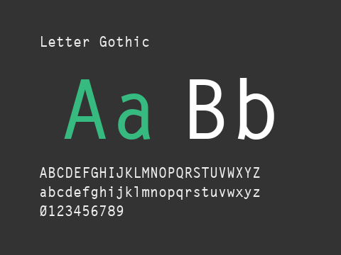 Letter Gothic