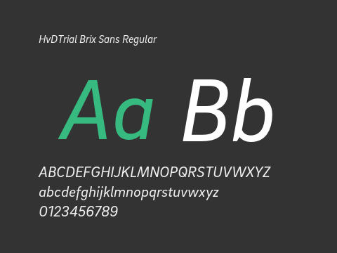 HvDTrial Brix Sans Regular