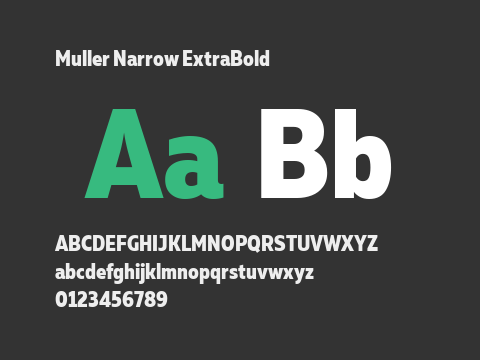 Muller Narrow ExtraBold