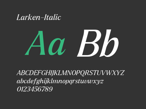 Larken-Italic