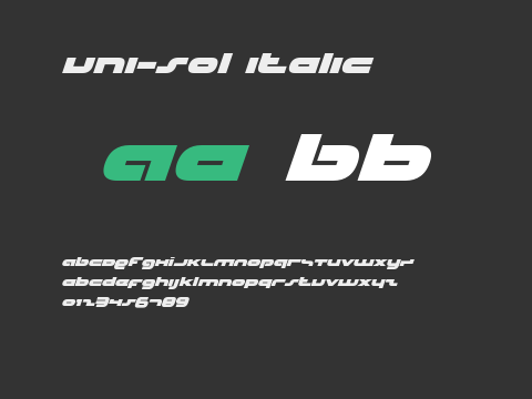 uni-sol italic