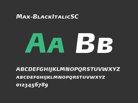 Max-BlackItalicSC