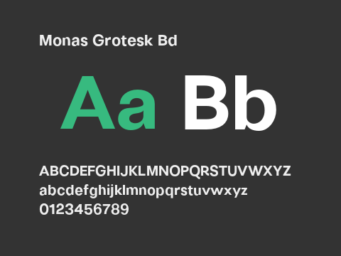 Monas Grotesk Bd