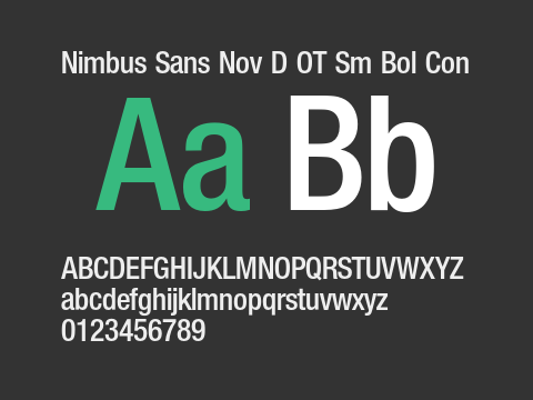 Nimbus Sans Nov D OT Sm Bol Con