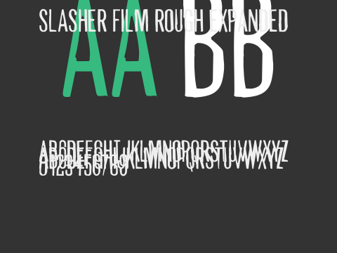 Slasher Film Rough Expanded