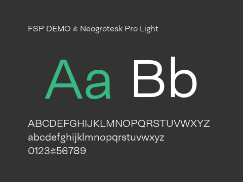 FSP DEMO - Neogrotesk Pro Light