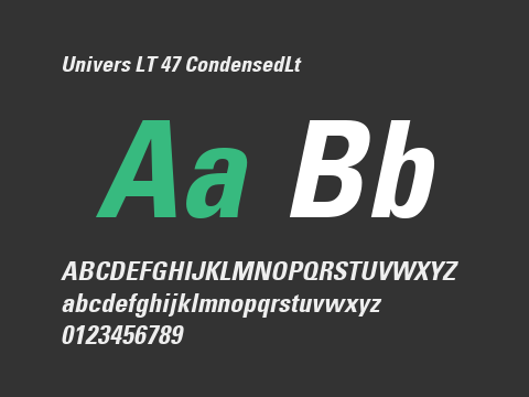 Univers LT 47 CondensedLt