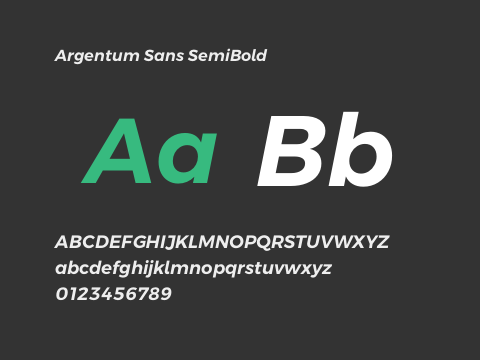 Argentum Sans SemiBold