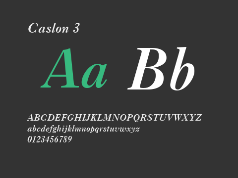 Caslon 3