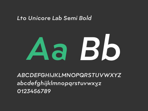 Lto Unicore Lab Semi Bold