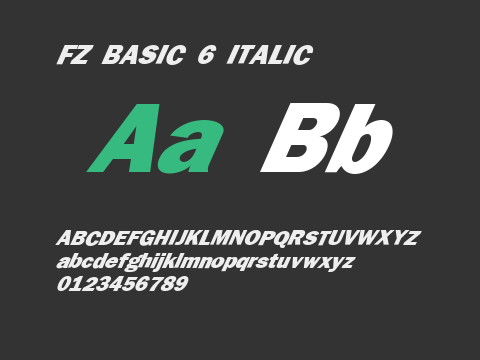 FZ BASIC 6 ITALIC