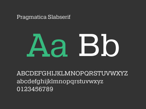 Pragmatica Slabserif