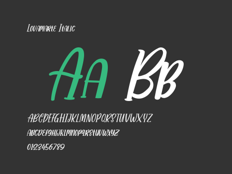 Lovamarte Italic