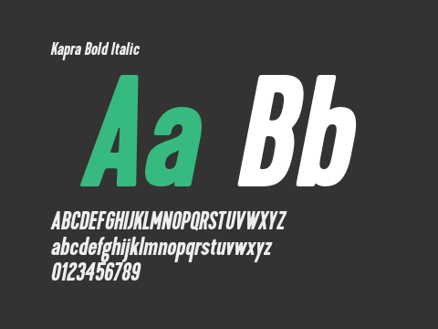 Kapra Bold Italic