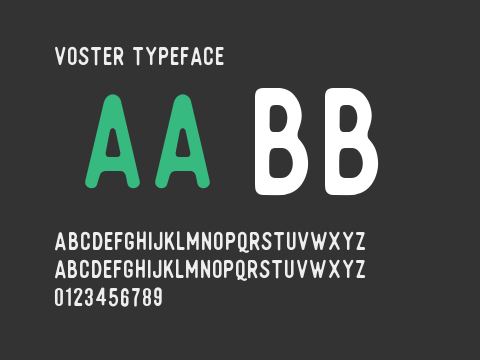 Voster Typeface