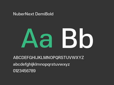 NuberNext DemiBold