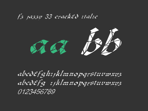 FZ JAZZY 33 CRACKED ITALIC