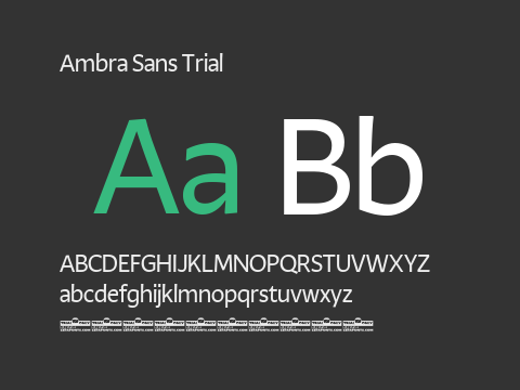 Ambra Sans Trial