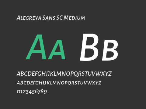 Alegreya Sans SC Medium