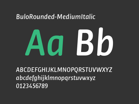 BuloRounded-MediumItalic