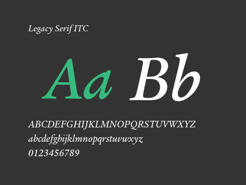 Legacy Serif ITC