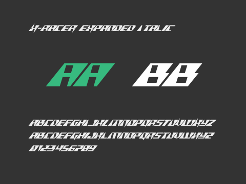 X-Racer Expanded Italic