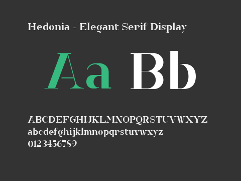 Hedonia - Elegant Serif Display