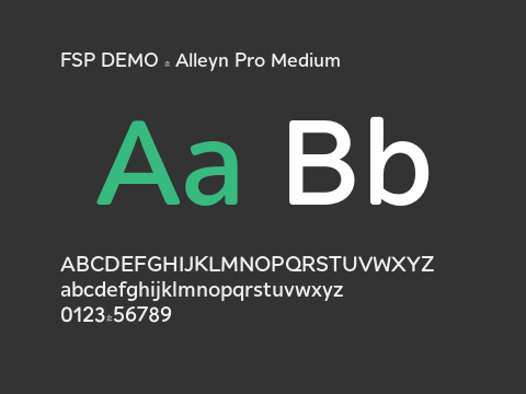 FSP DEMO - Alleyn Pro Medium