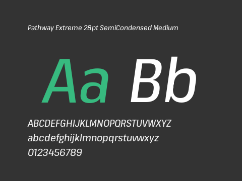 Pathway Extreme 28pt SemiCondensed Medium