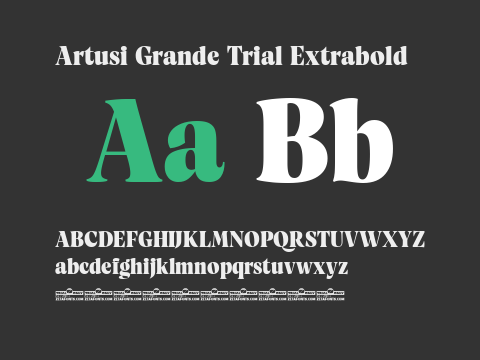 Artusi Grande Trial Extrabold