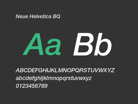 Neue Helvetica BQ