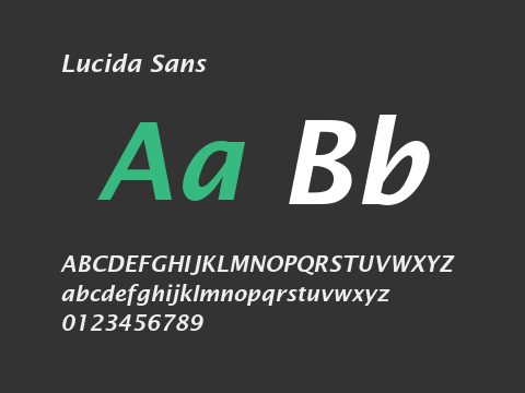 Lucida Sans