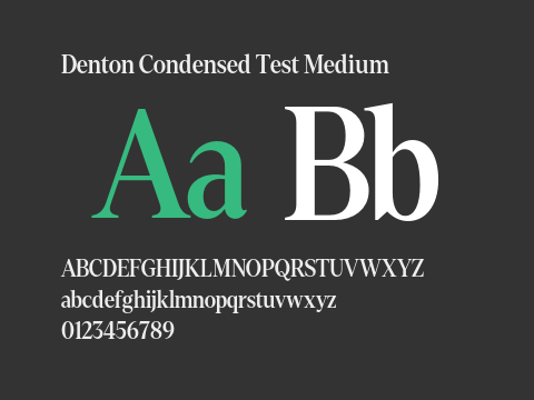 Denton Condensed Test Medium