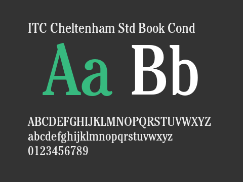 ITC Cheltenham Std Book Cond